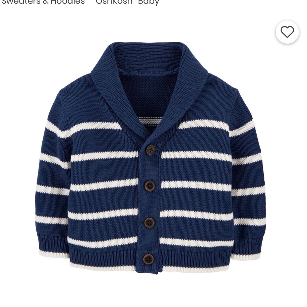 Baby B’gosh 6months shaul Collar striped cardigan